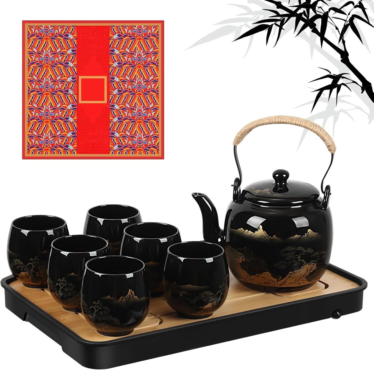 Avis : service à thé japonais Hushee en porcelaine asiatique