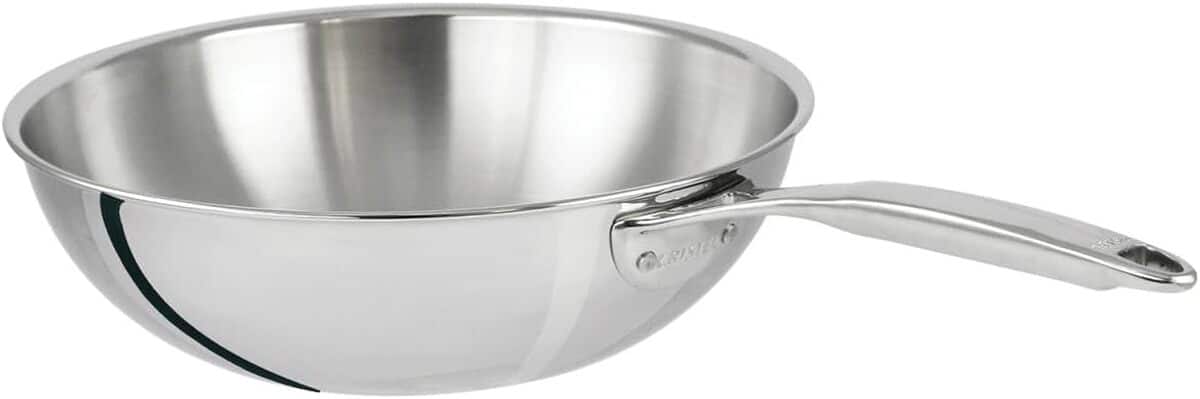Test du wok inox Castel'Pro Fixe 30 cm de Cristel