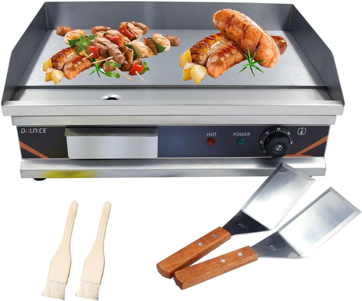Test : plancha électrique professionnelle Dulnice inox 3000W