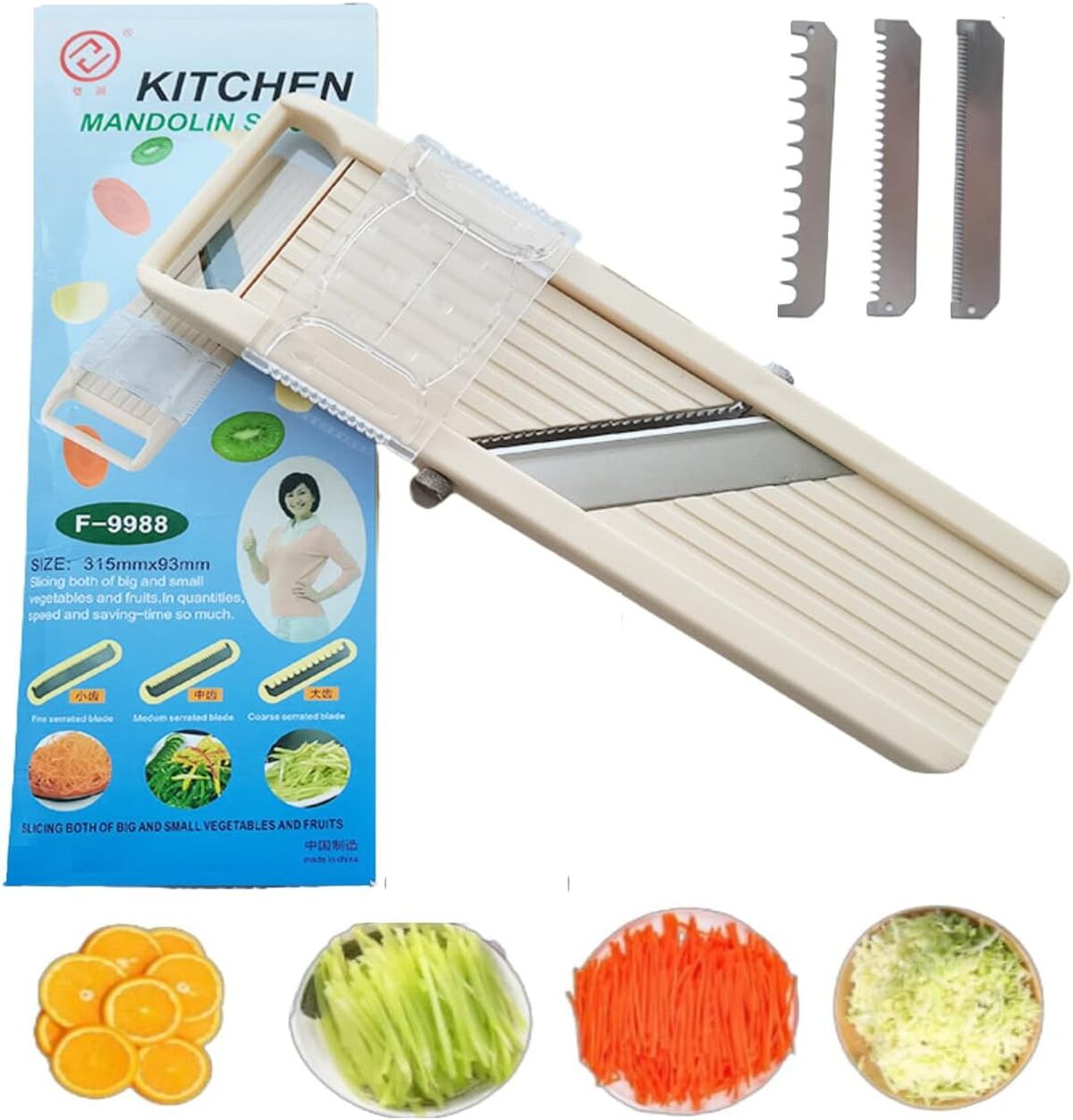 Test : mandoline Gilinimy avec lames japonaises en acier inoxydable