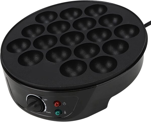 Poêle électrique Takoyaki 18 Trous - 750W - Revêtement Antiadhésif - Pour Boules Takoyaki, Puffs, Mini-cakes