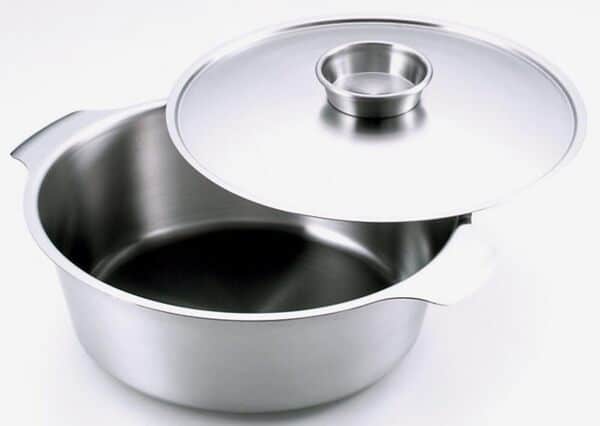 Pot de 26 cm SJ1678 Shabu Warts (Zei) en acier inoxydable (importation du Japon). Le colis et le manuel sont écrits en japonais.
