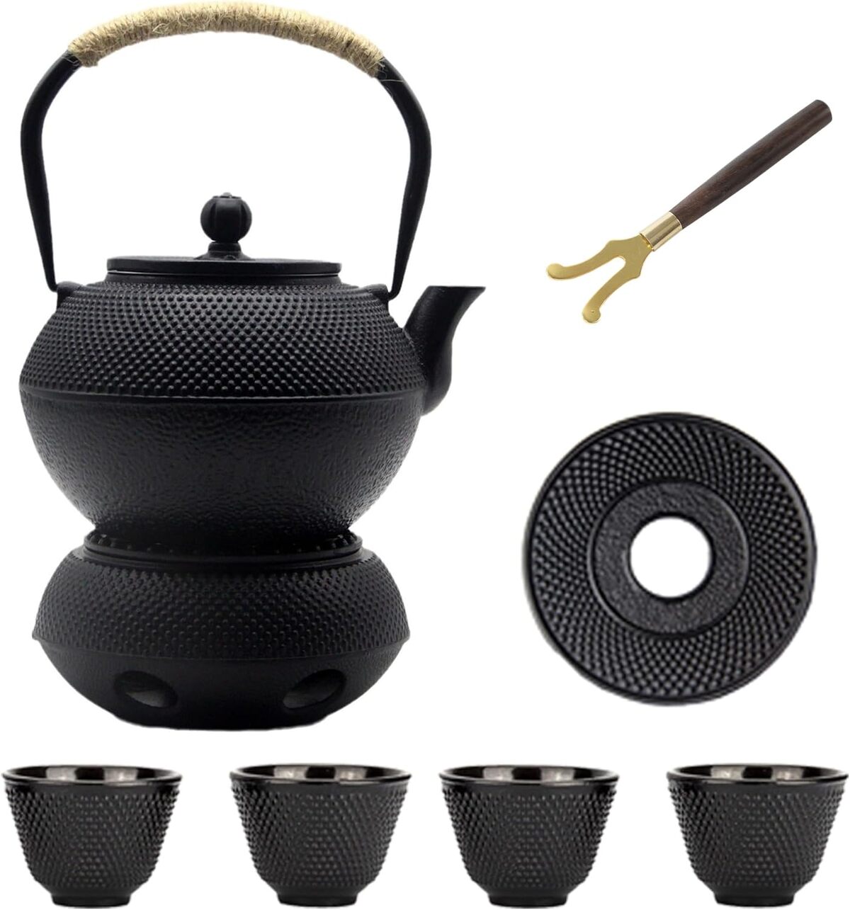 Avis sur la théière japonaise en fonte avec infuseur et tasses