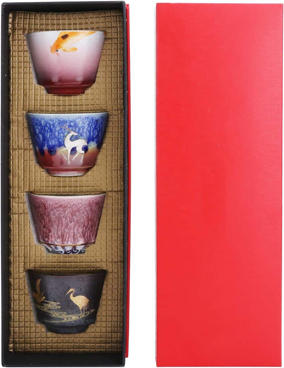 Avis sur le lot de tasses à thé en céramique asiatique
