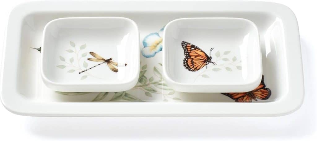 Avis sur le service à sushi multicolore Lenox Butterfly Meadow