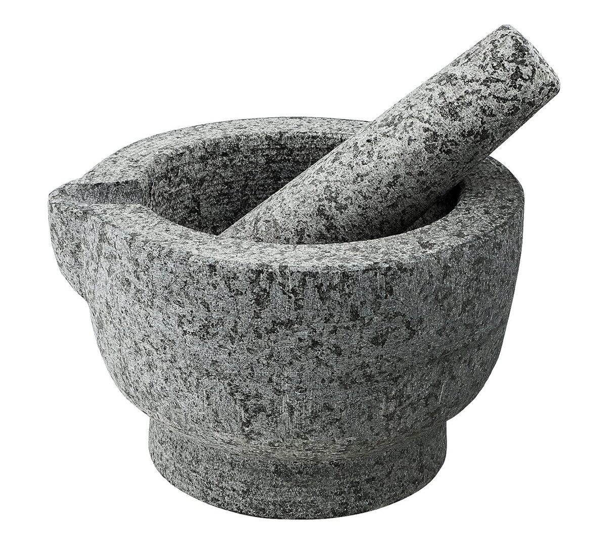 Test du mortier et pilon Molcajete : broyeur en granit avec accessoires et livre de recettes