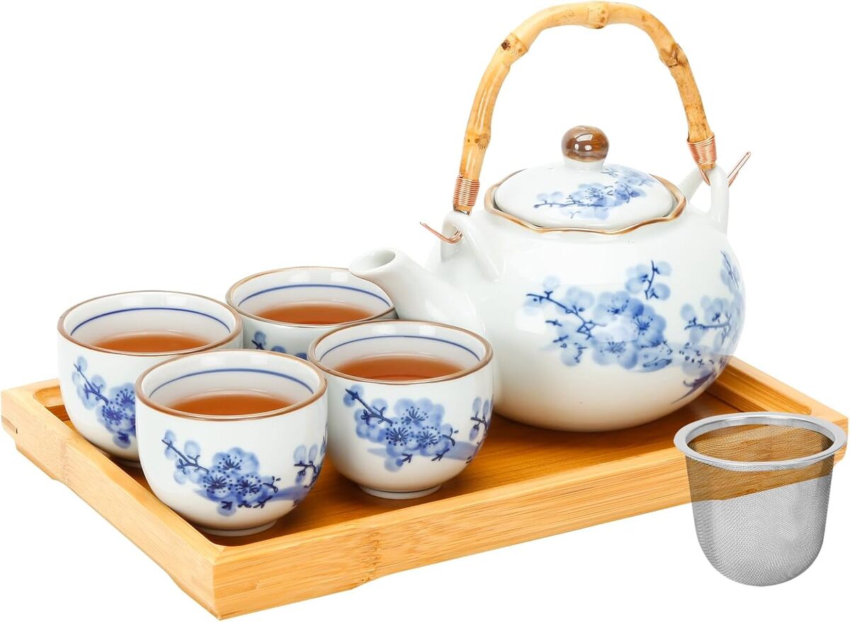 Avis sur le service à thé japonais porcelaine bleu blanc