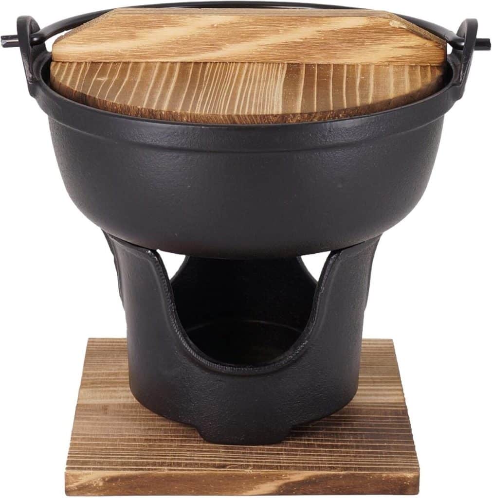 Test de la marmite Sukiyaki en fonte 16 cm