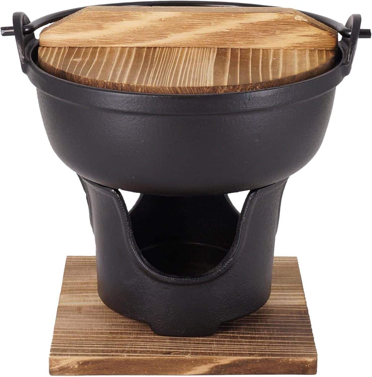 Test de la marmite Sukiyaki en fonte 16 cm