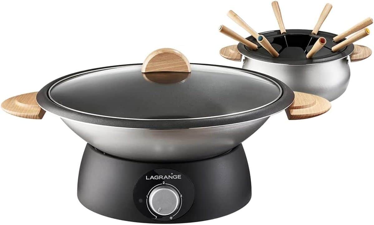 Test du wok/fondue Lagrange 349019 classic bois clair