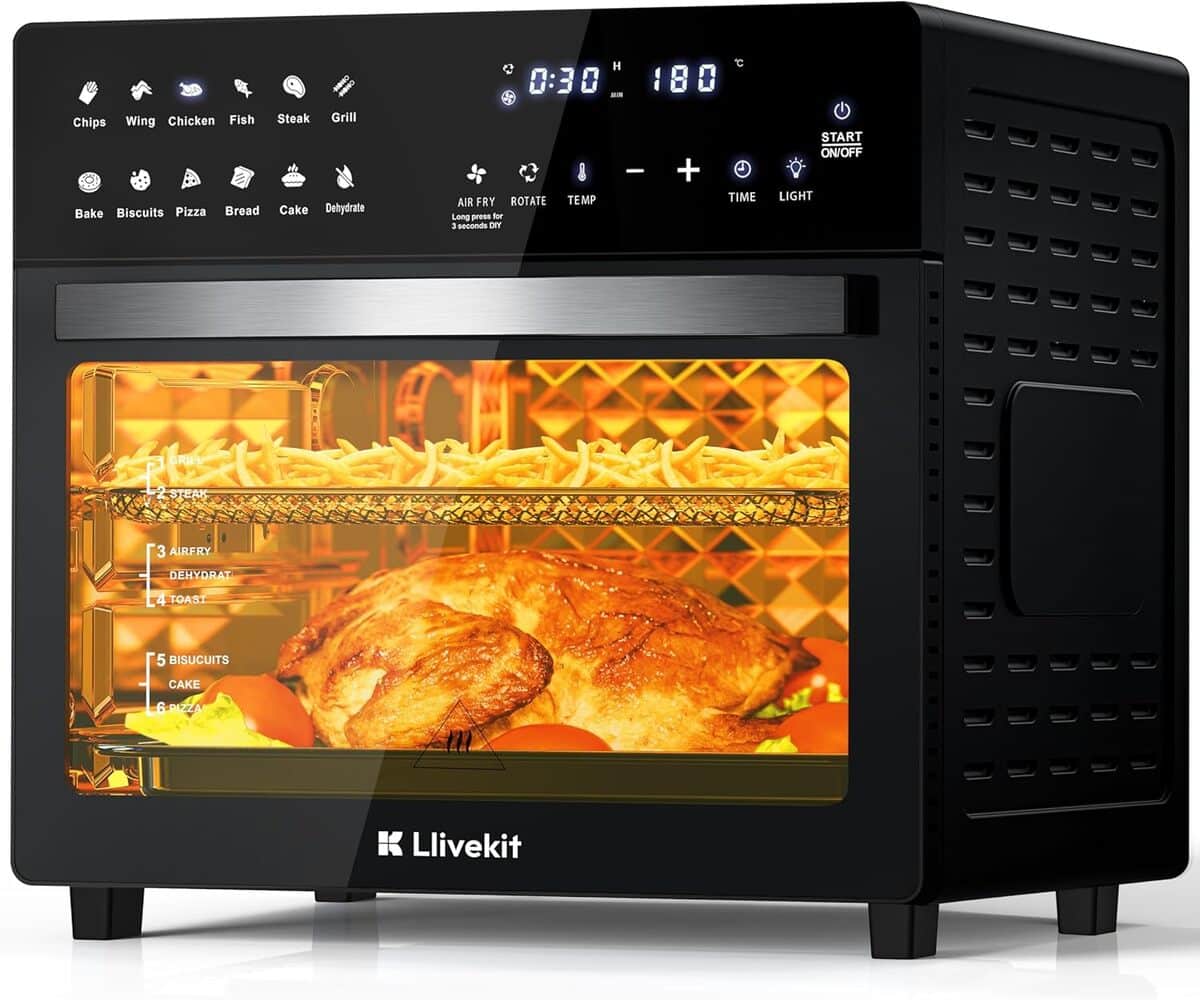 Test : mini four friteuse à air chaud LLIVEKIT 26 L 1700W