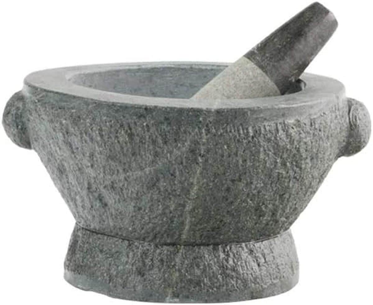 Test : mortier et pilon XXL Heuschen en granit 21 kg