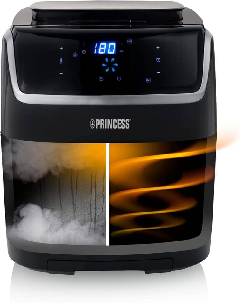 Test : princess friteuse sans huile 2 en 1, capacité 6, 5 L et 8 programmes