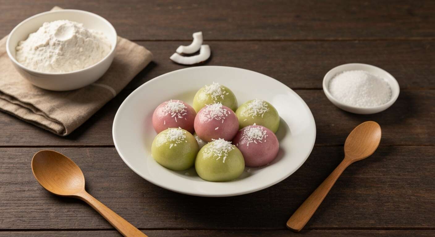 Recette de Tang Yuan à la Pâte de Soja et Noix de Coco