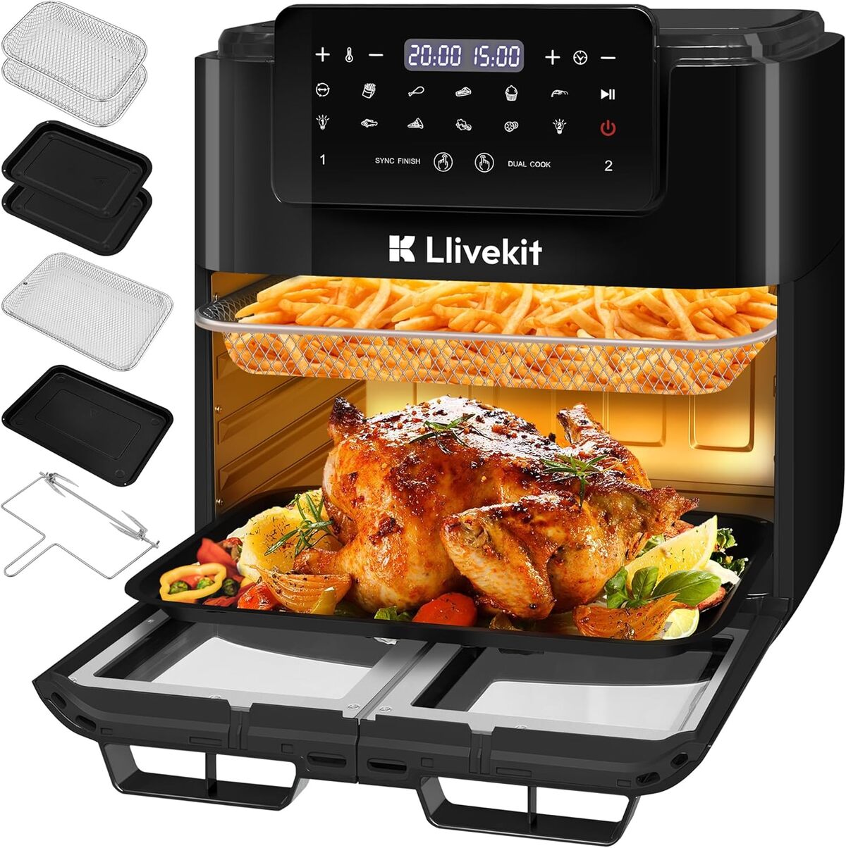 Test de la friteuse LLIVEKIT Air Fryer 15L : efficacité et polyvalence