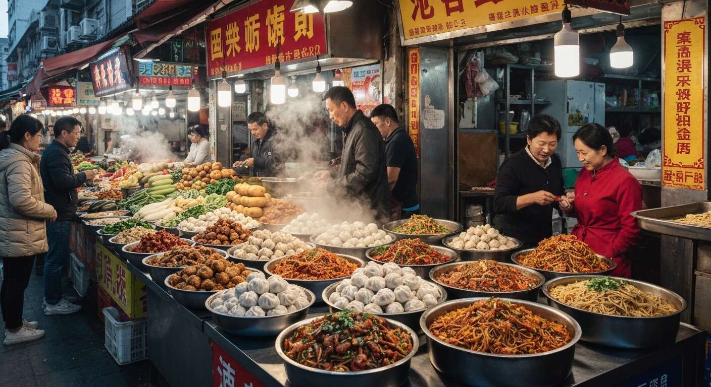 &agrave; la d&eacute;couverte des march&eacute;s culinaires de zhengzhou