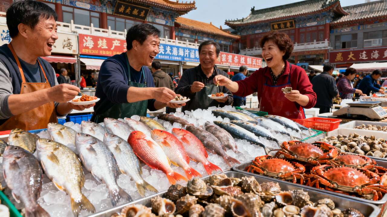 Dalian en Chine : la délicatesse des fruits de mer au cœur des spécialités locales