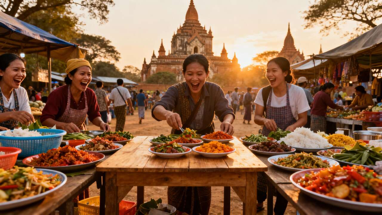 Bagan au Myanmar: les mets locaux au cœur des temples millénaires