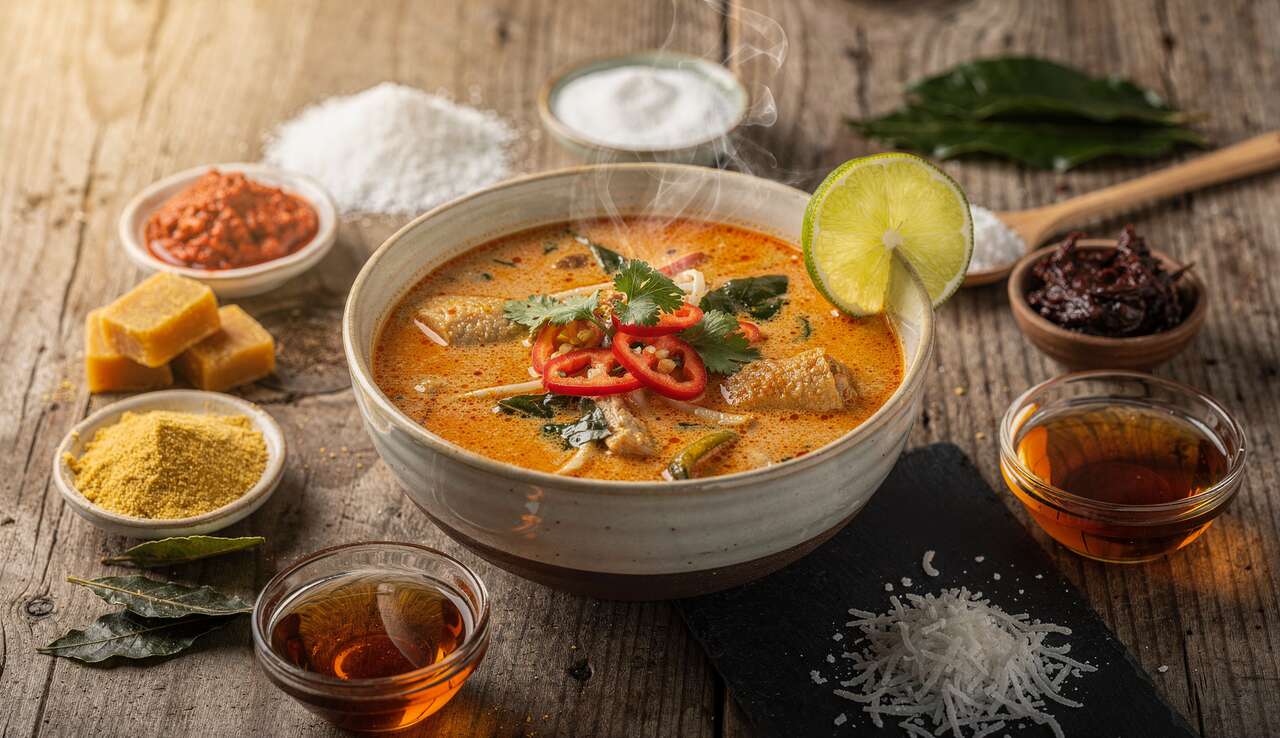 Recette Tom Yam Nam Khon Crèmeuse : délices Asiatiques