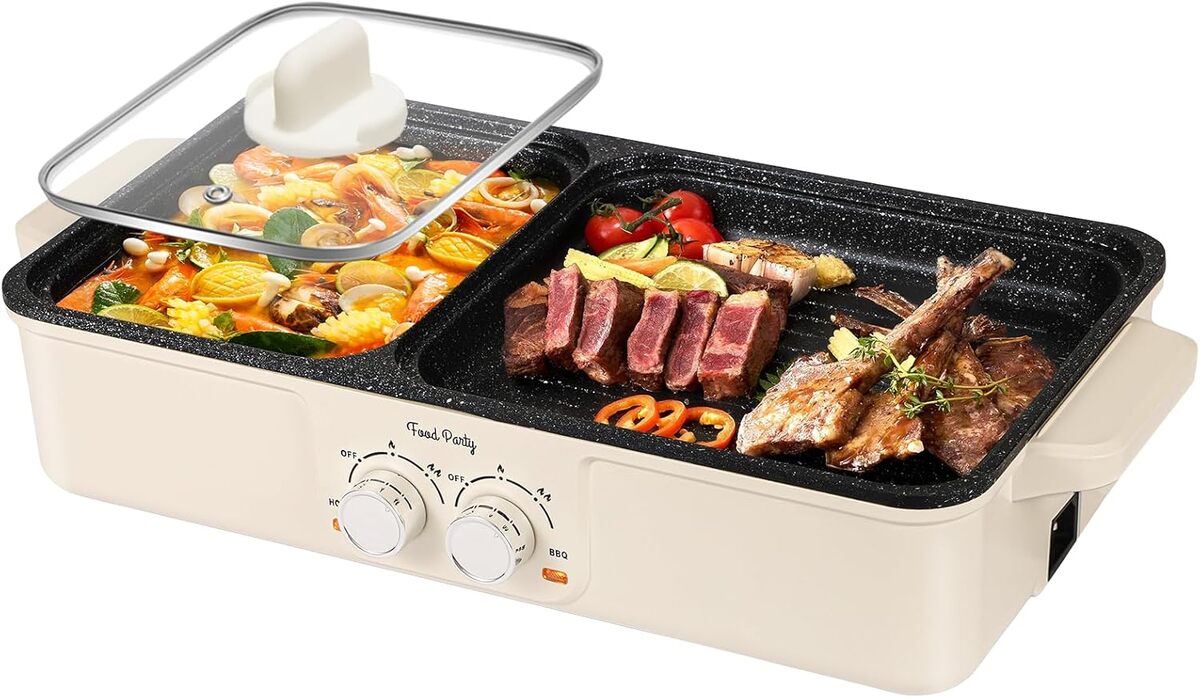 Test de l'appareil à fondue chinoise et barbecue "Food Party" : hot pot électrique performant pour un barbecue intérieur sans fumée
