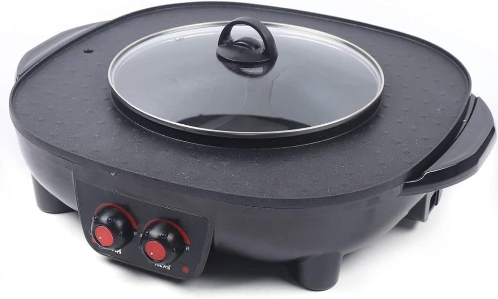 Test de l'appareil fondue et grill électrique 2 en 1 TaNeHaKi 4000W