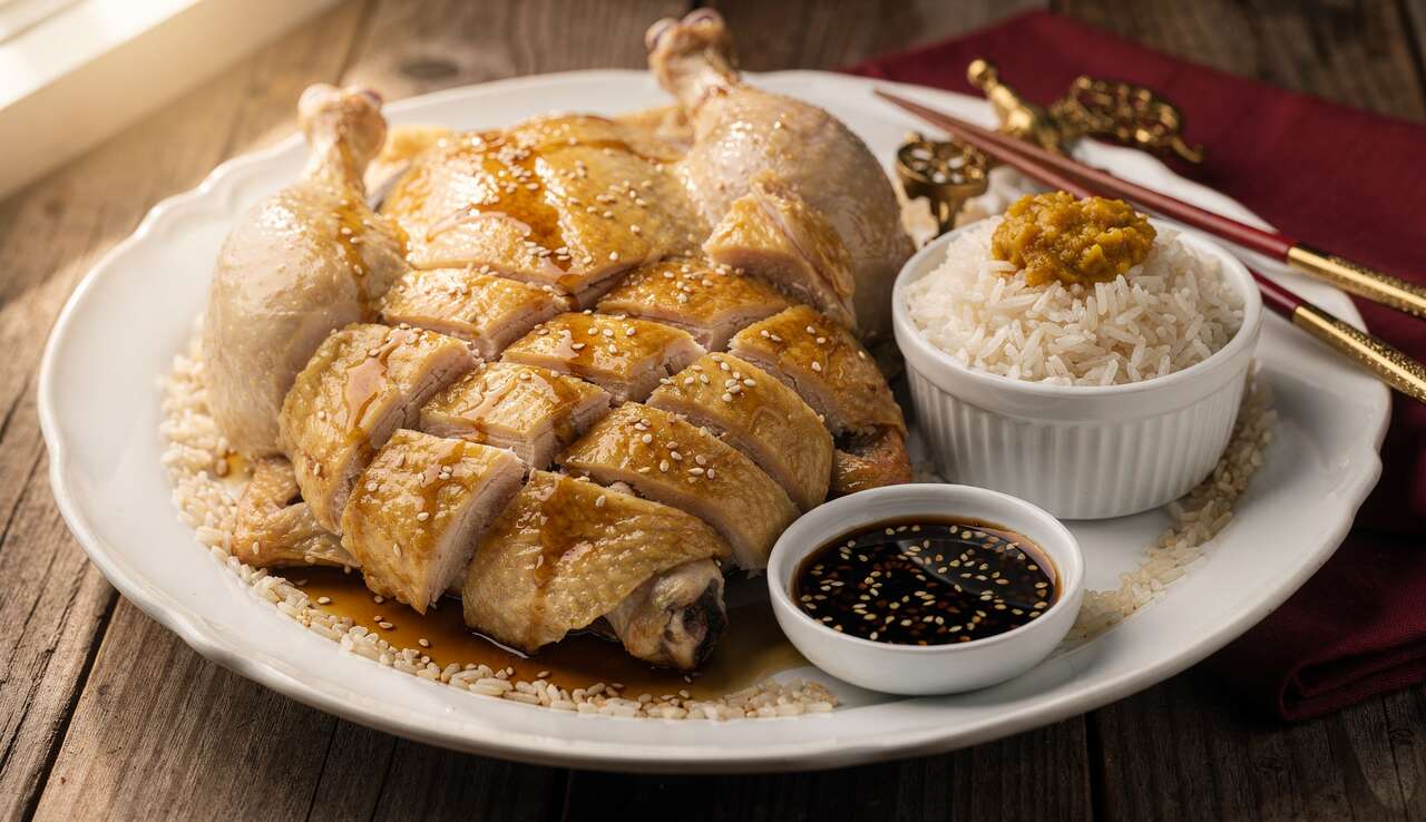 Recette Poulet Hainan : plat Phare du Nouvel An Chinois