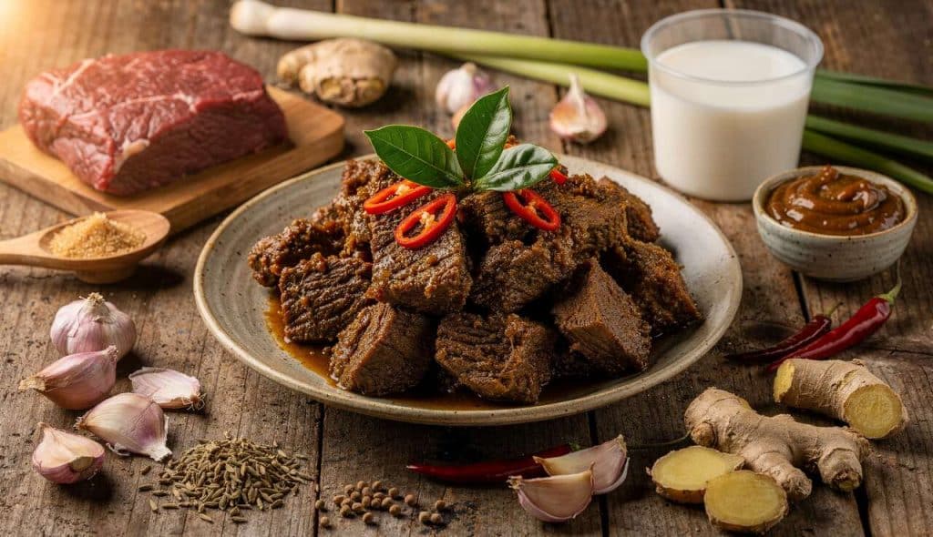 Recette de Bœuf Rendang : saveurs de l'Indonésie