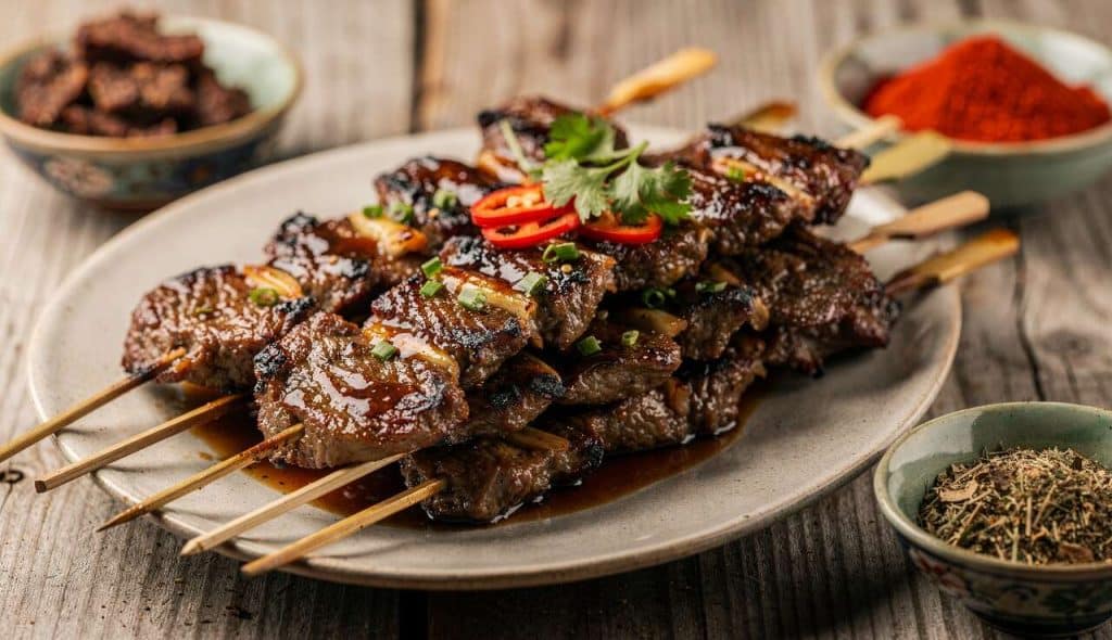 Brochettes de Bœuf : recette de marinade thaïe