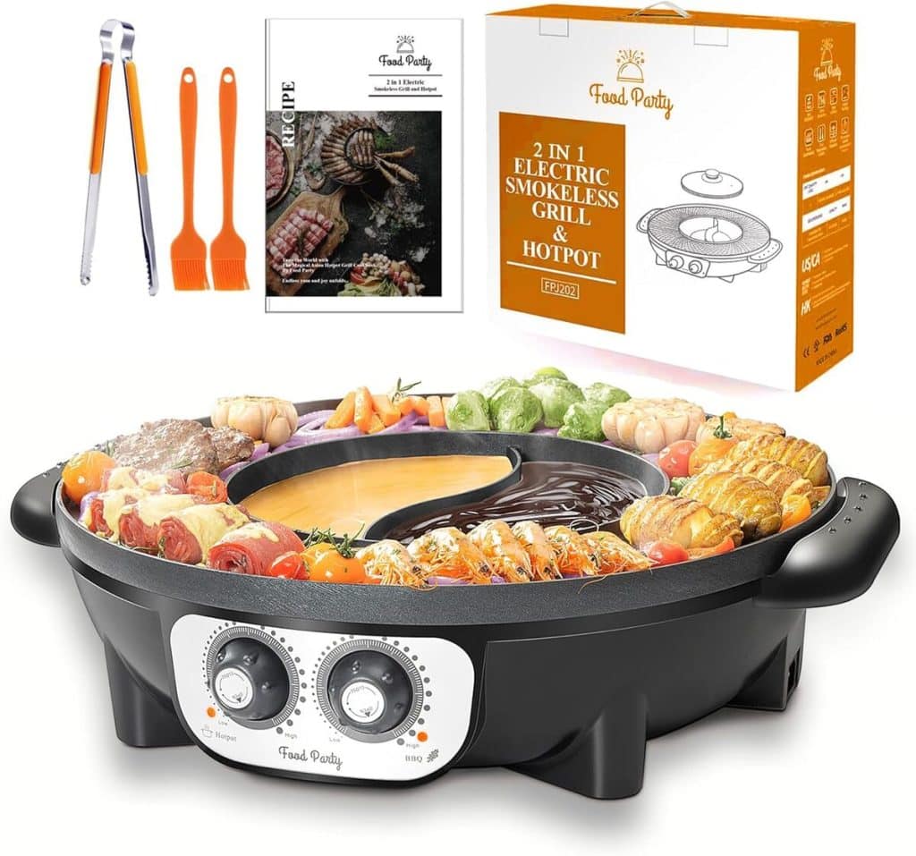 Test : appareil fondue chinoise et barbecue 2 en 1 Food Party 2200W