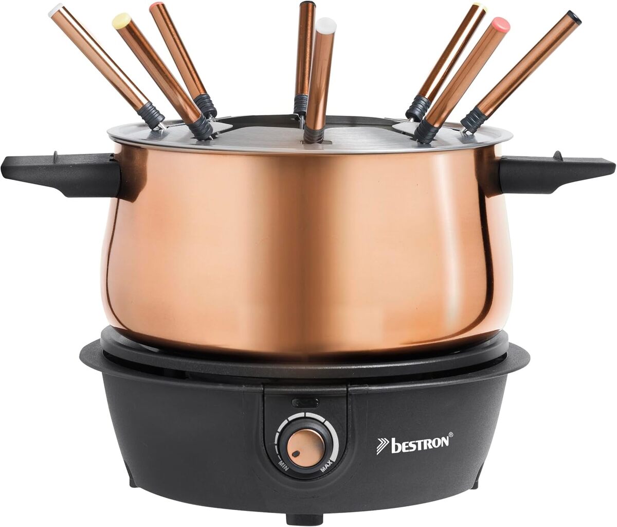 Test de la fondue électrique Bestron cuivre : convivialité pour 8 personnes