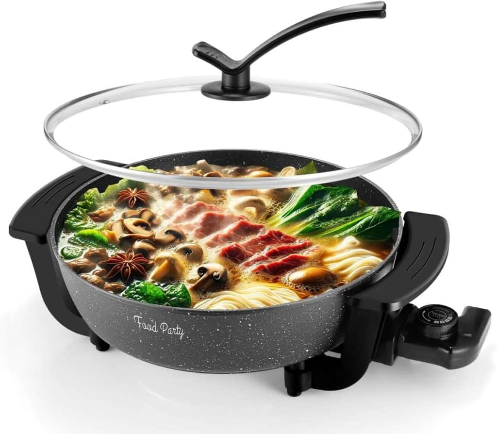 Test du Food Party Hot Pot électrique 6L 1200W avec diviseur