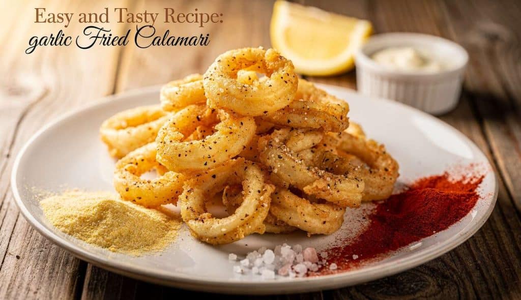 Recette facile et savoureuse : calmars frits à l'ail