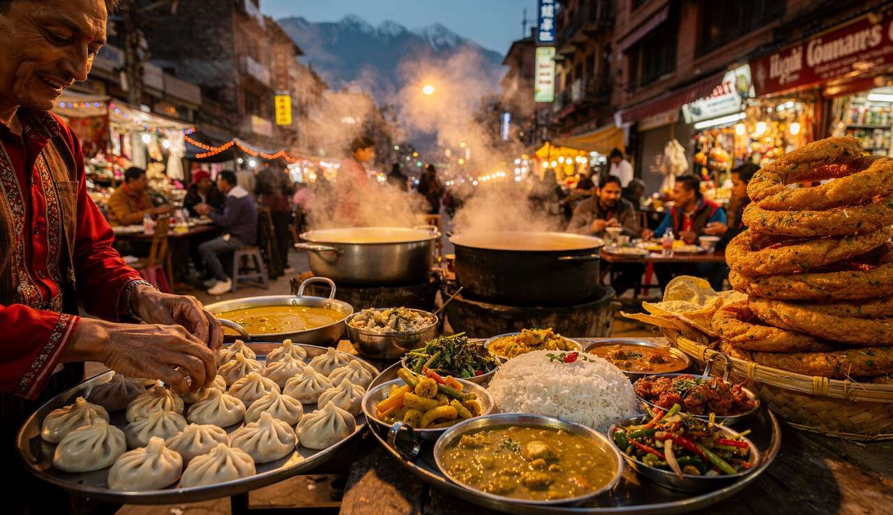 Découverte des plats typiques de Kathmandou au Népal