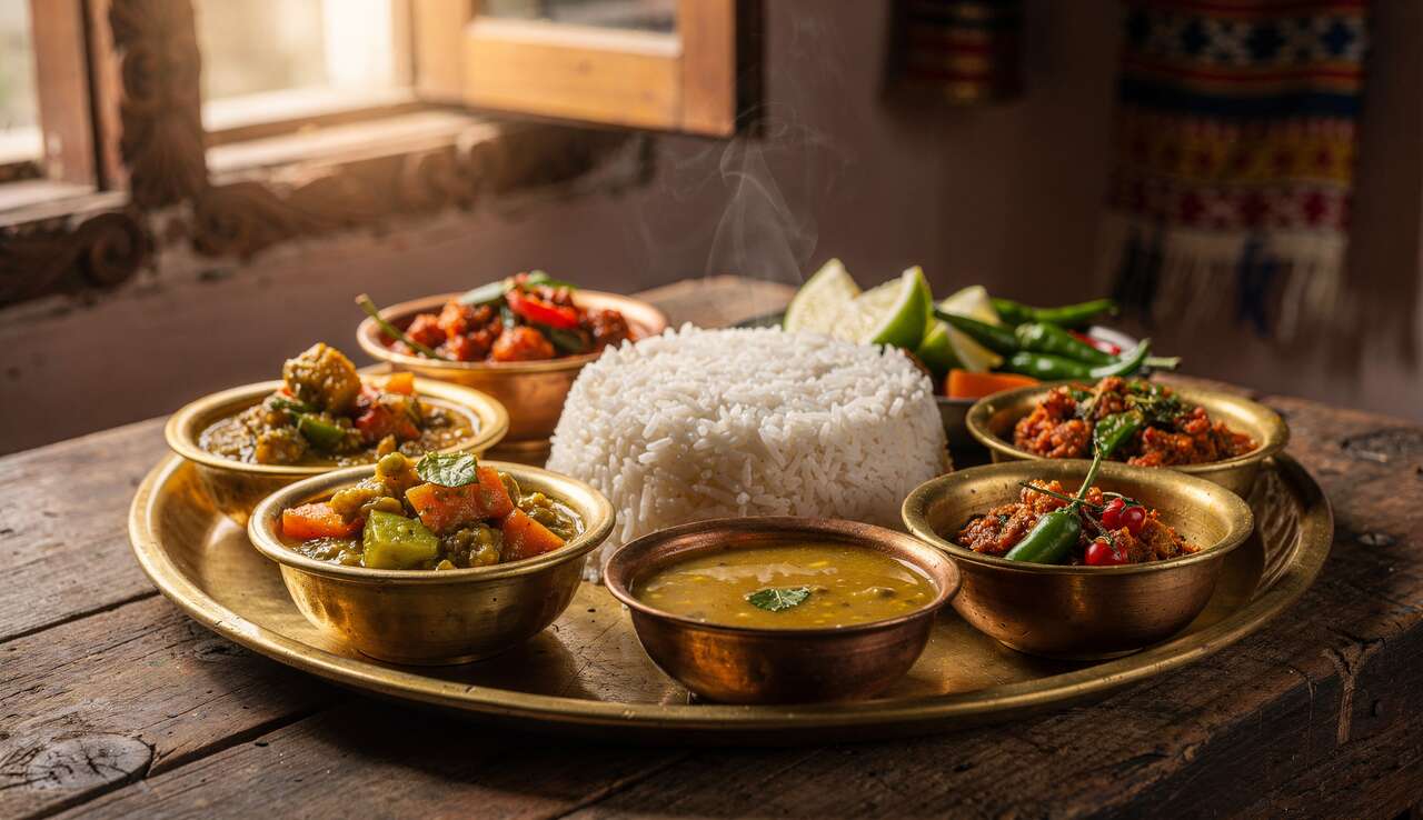 Daal bhat : le plat quotidien des népalais Daal bhat : le plat quotidien des népalais