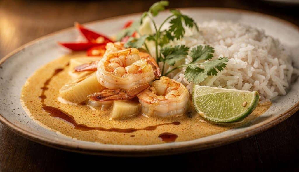 Curry de cœur de palmier et crevettes : une recette exotique savoureuse