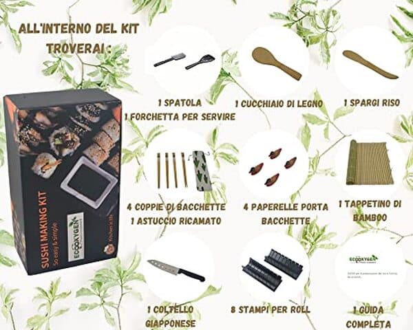 Découvrez notre analyse du kit à sushis Eco Oxygen, comprenant 23 pièces et un guide PDF pratique. Préparez votre sushi maison avec facilité grâce à notre test détaillé et nos conseils.