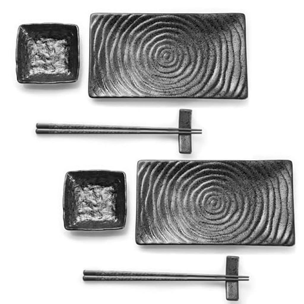 Avis : set d'assiettes à sushi en céramique Youda