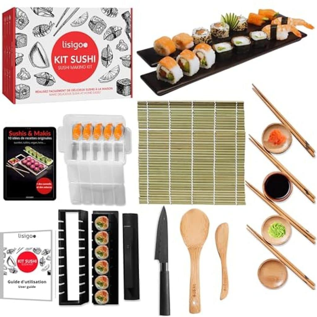 Test du kit sushi maki complet de lisigoo : un coffret pour les amateurs de sushi