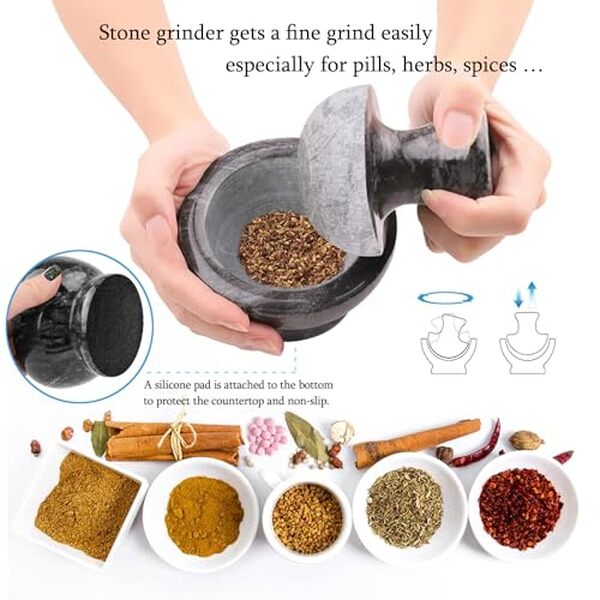 Découvrez notre test détaillé du mortier pilon noir 3 en 1 : une solution pratique pour broyer épices et pilules facilement au quotidien