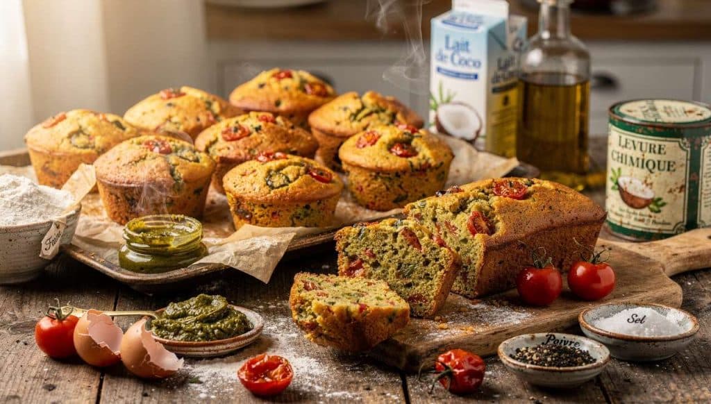 Mini-cakes au curry vert et tomates cerises : recette savoureuse