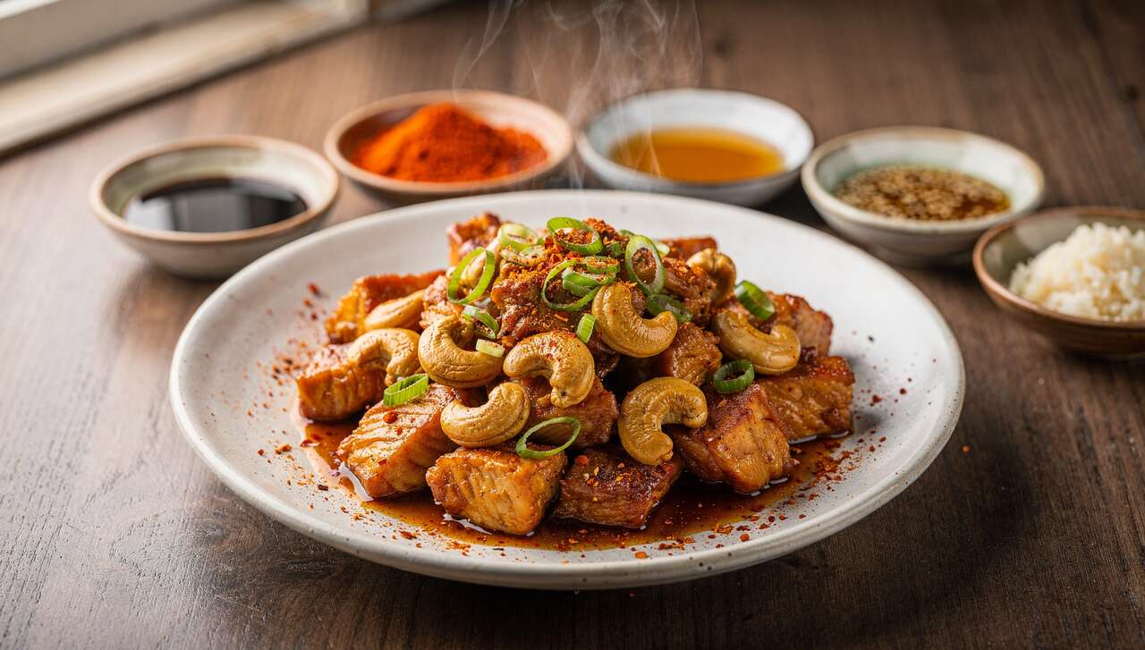 Poulet aux noix de cajou : recette gourmande et épicée