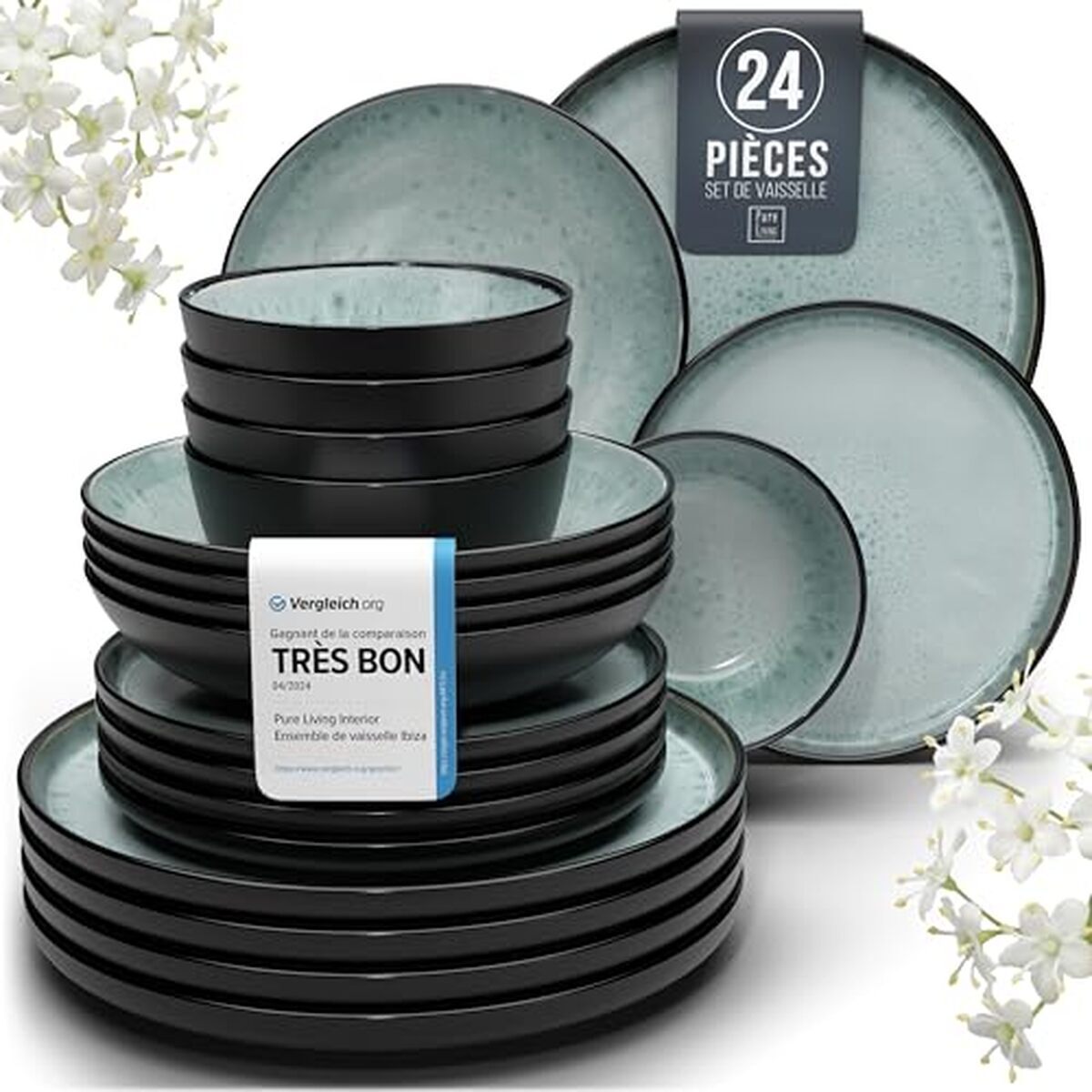 Avis sur le service de table méditerranéen en faïence