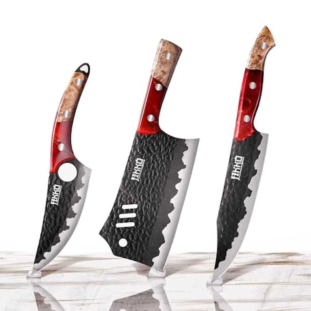 Test des couteaux japonais forgés JIKKO Phoenix Edition