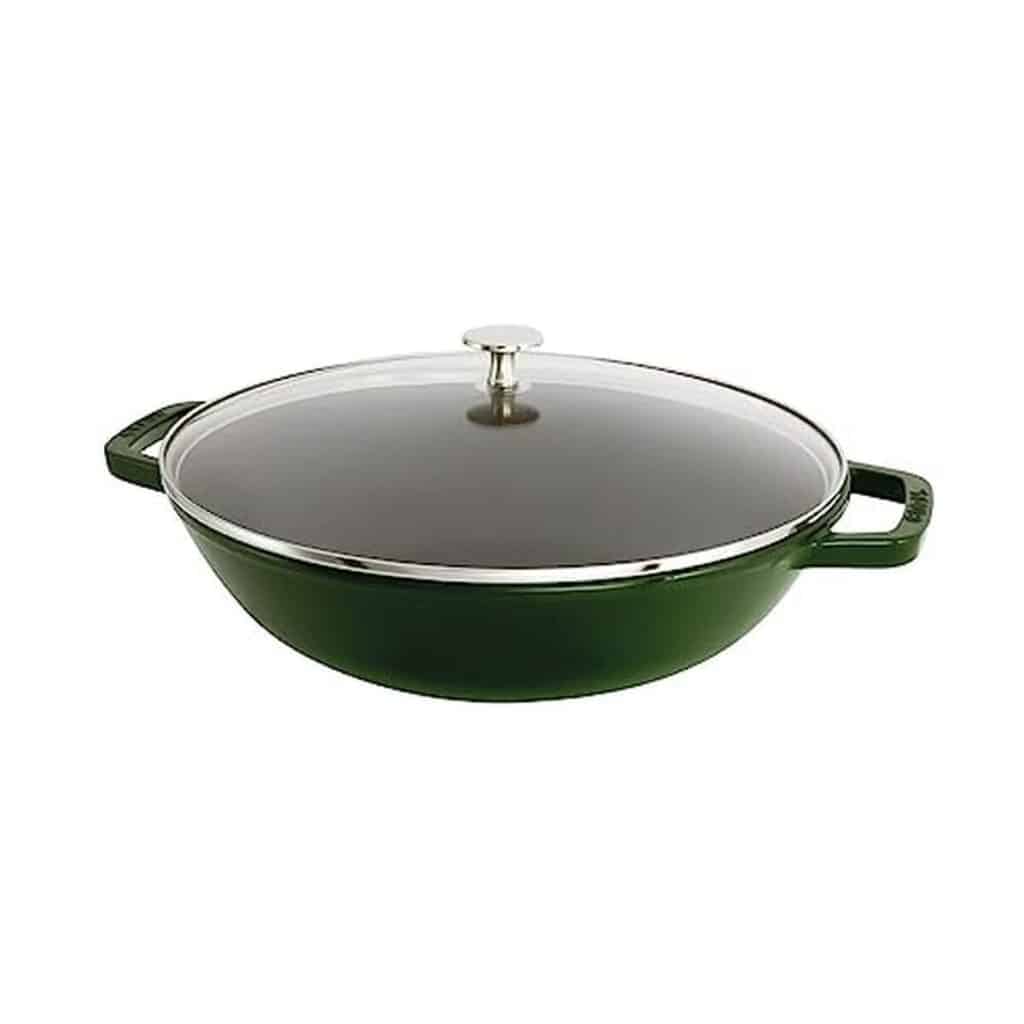 Test : wok Staub en fonte Ø 30 cm, 4, 40 L basilic