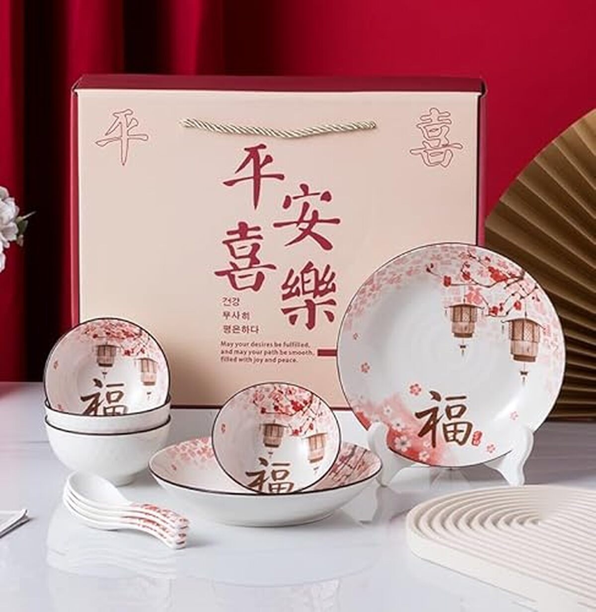 Avis sur la vaisselle céramique 16 pièces asiatique