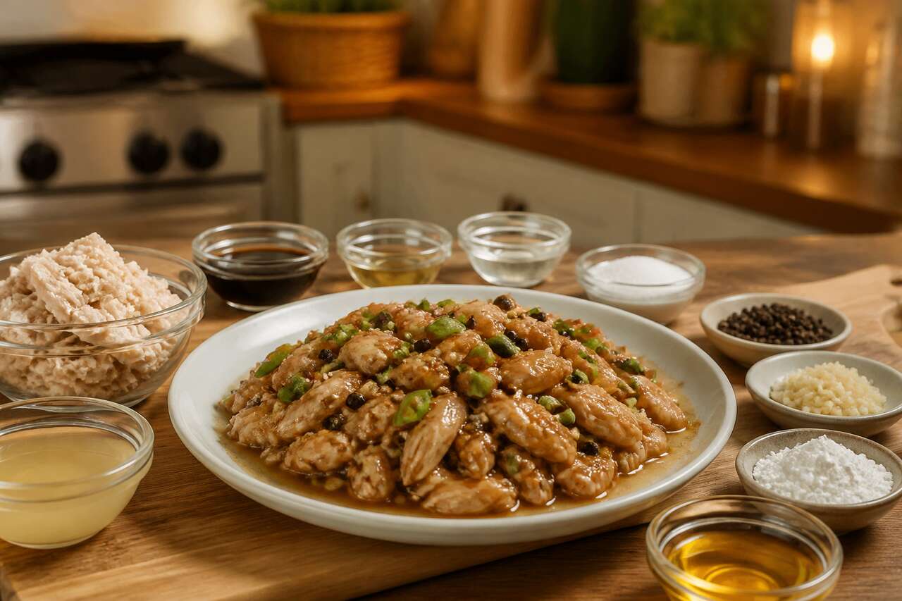 Recette : poulet à l'ail et au poivre