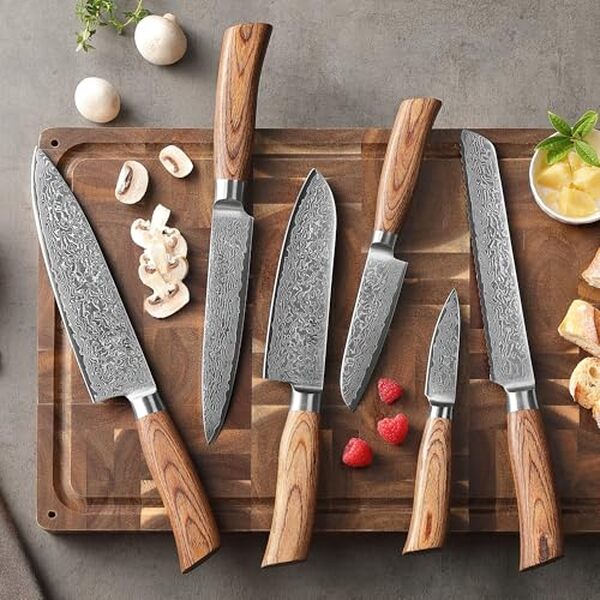 Découvrez notre test complet du set de couteaux Wakoli Edib Pro Damas 67 couches : qualité, tranchant et design premium pour vos préparations culinaires.