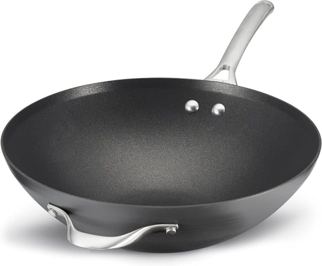 Test du wok antiadhésif Calphalon Contemporain 33 cm