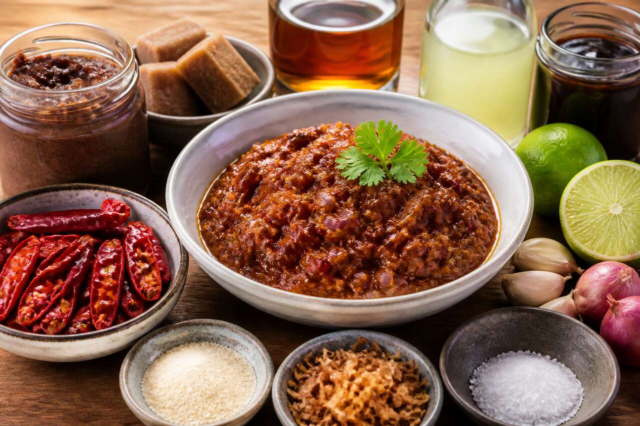 Recette du Nahm Prik : condiment thaï épicé